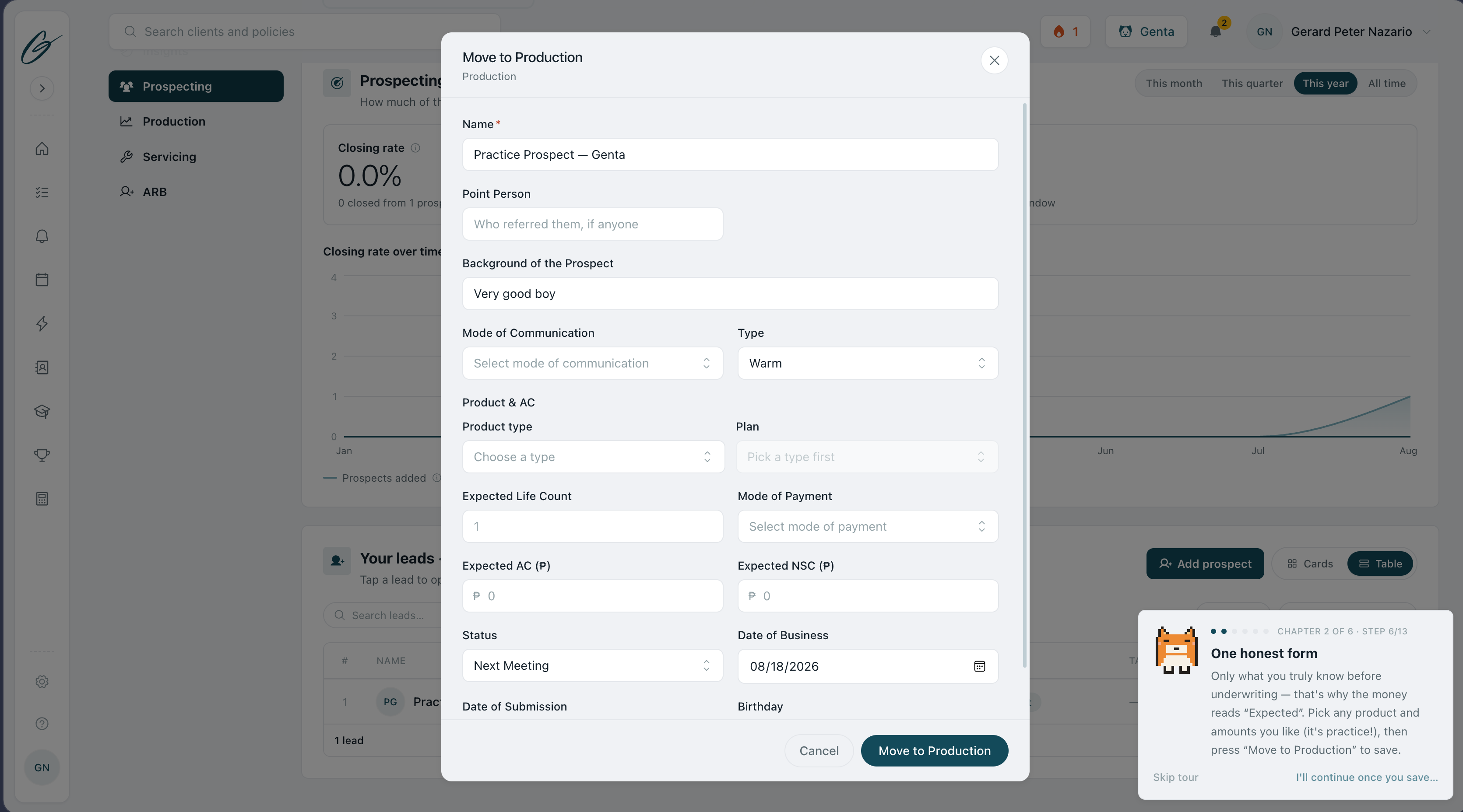 One honest form