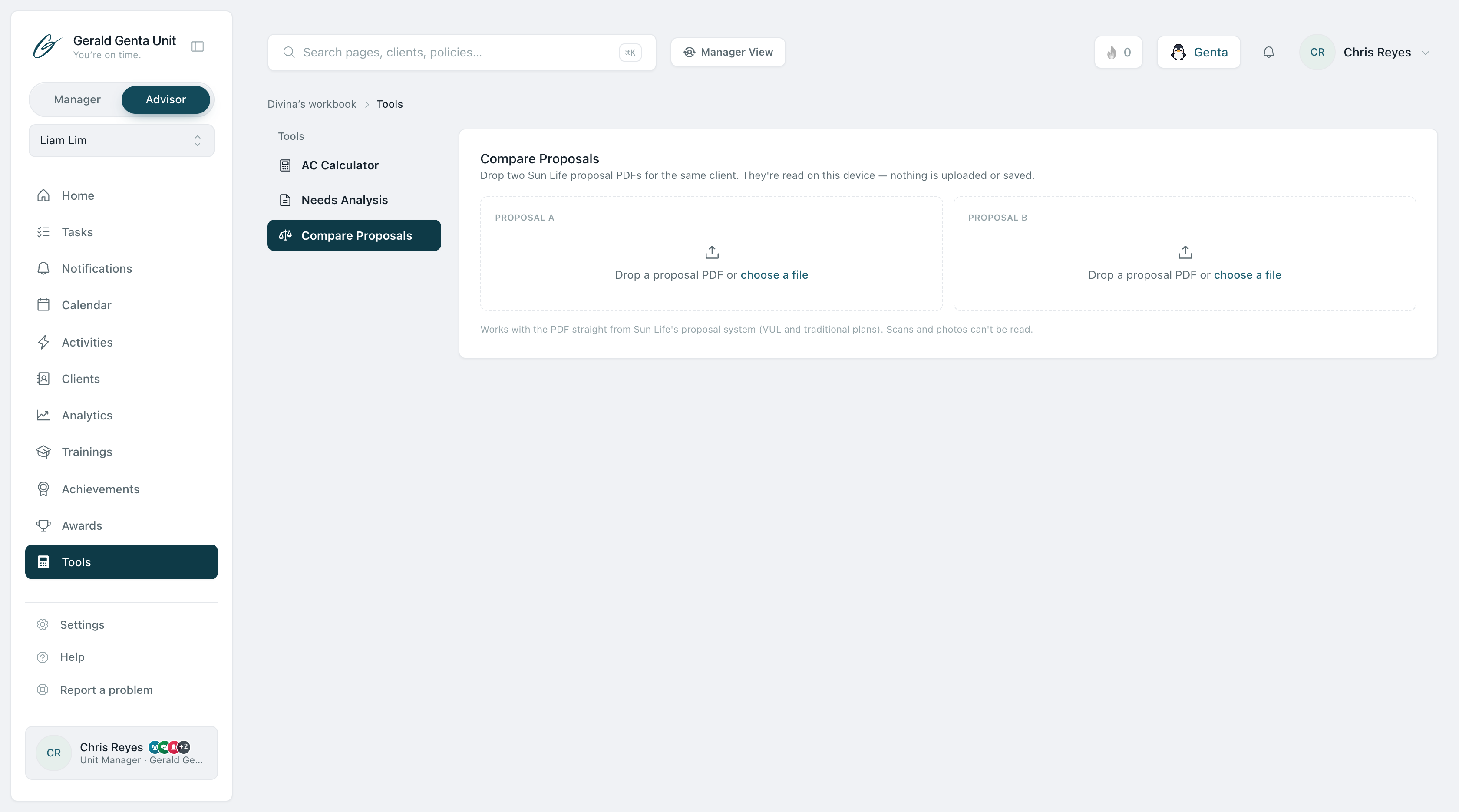 Compare Proposals