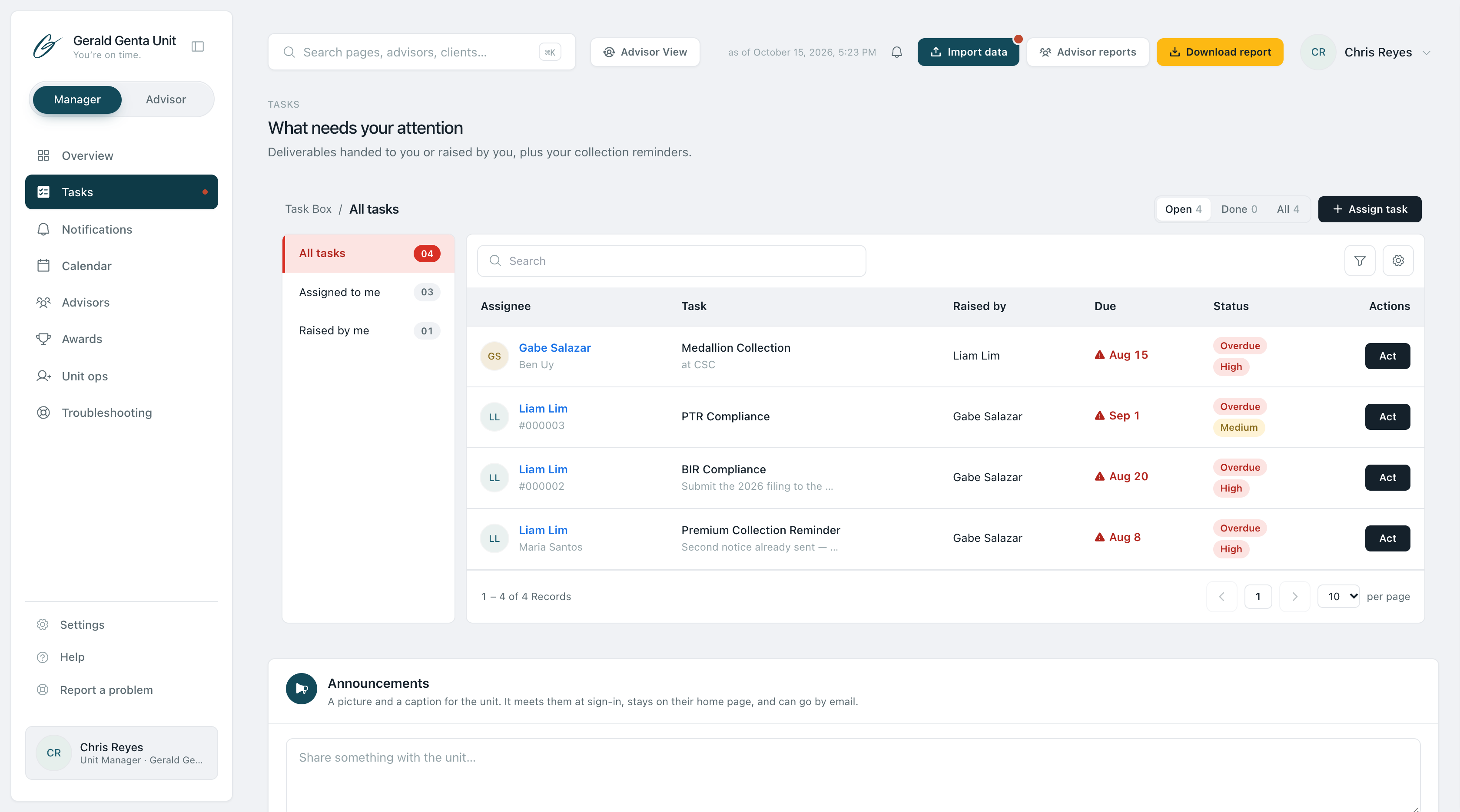 Task box